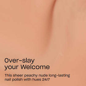Close-up of OPI Infinite Shine Nail Polish Over-slay your Welcome bottle