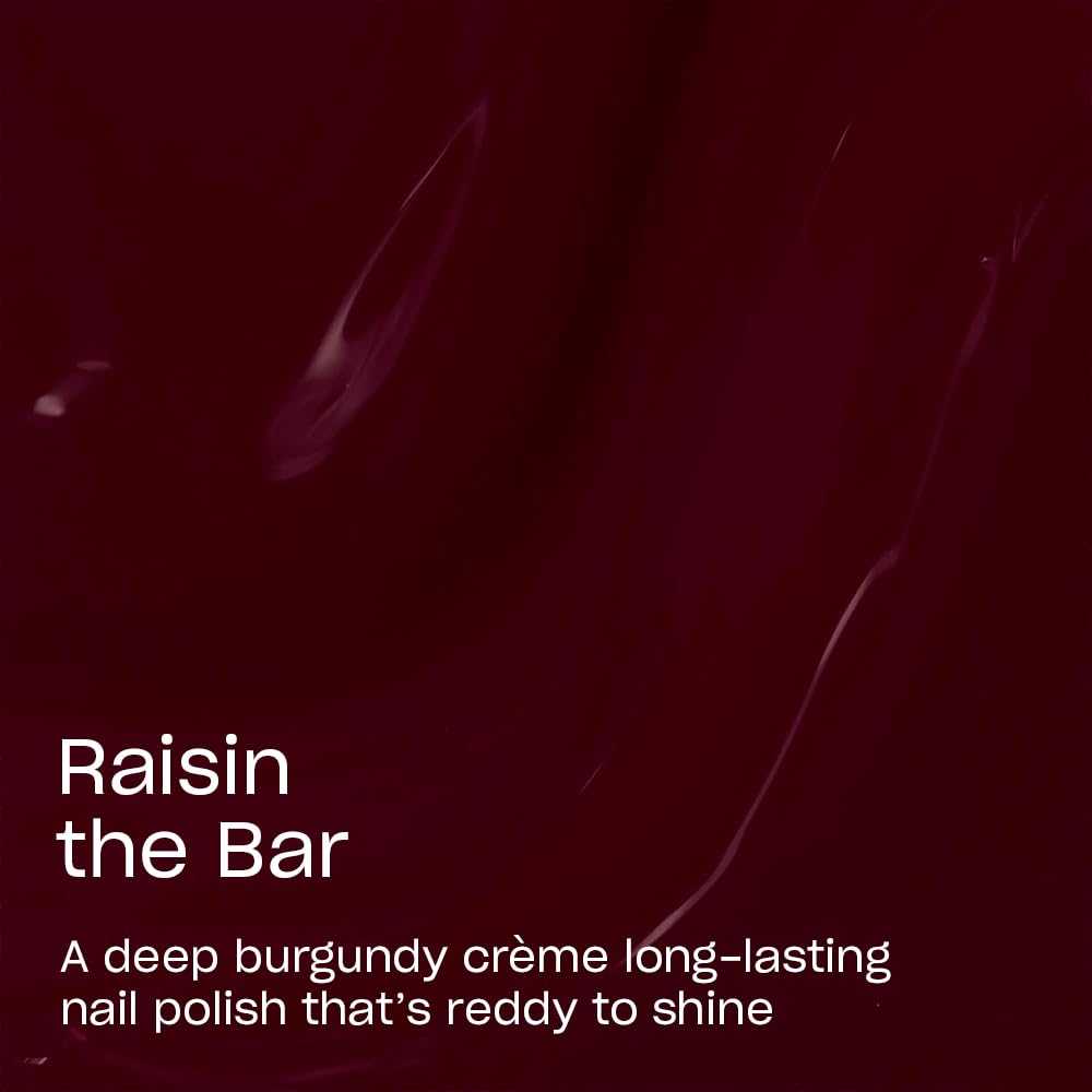 Close-up of OPI Infinite Shine Nail Polish Raisin the Bar brush