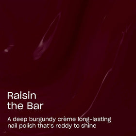 Close-up of OPI Infinite Shine Nail Polish Raisin the Bar brush