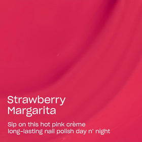 Close-up of OPI Infinite Shine Nail Polish Strawberry Margarita glossy finish