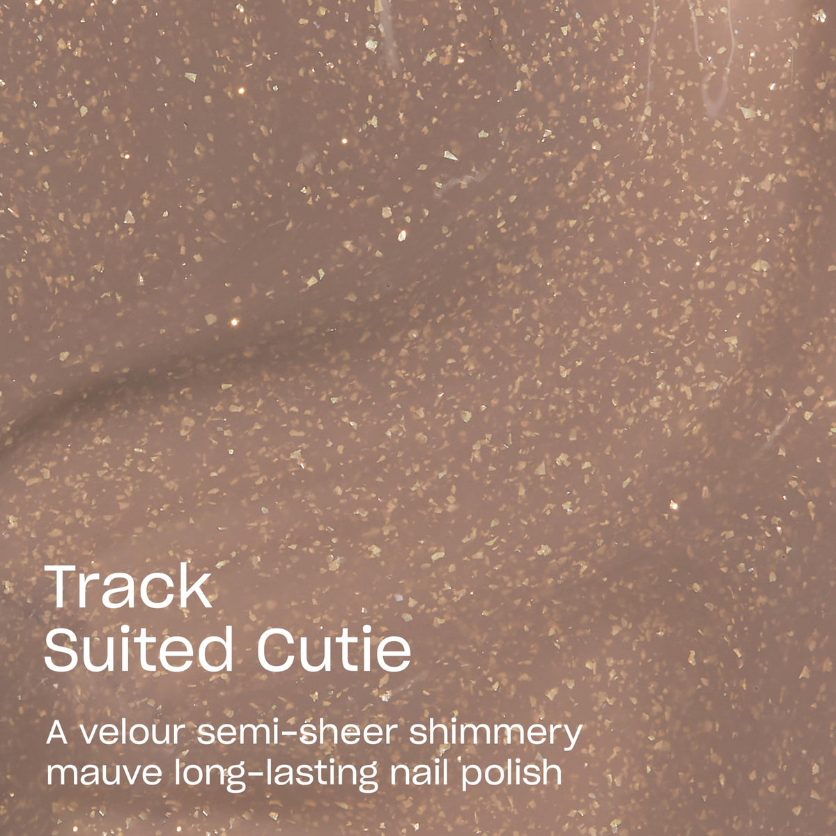 Close-up of OPI Infinite Shine Track Suited Cutie nail polish bottle