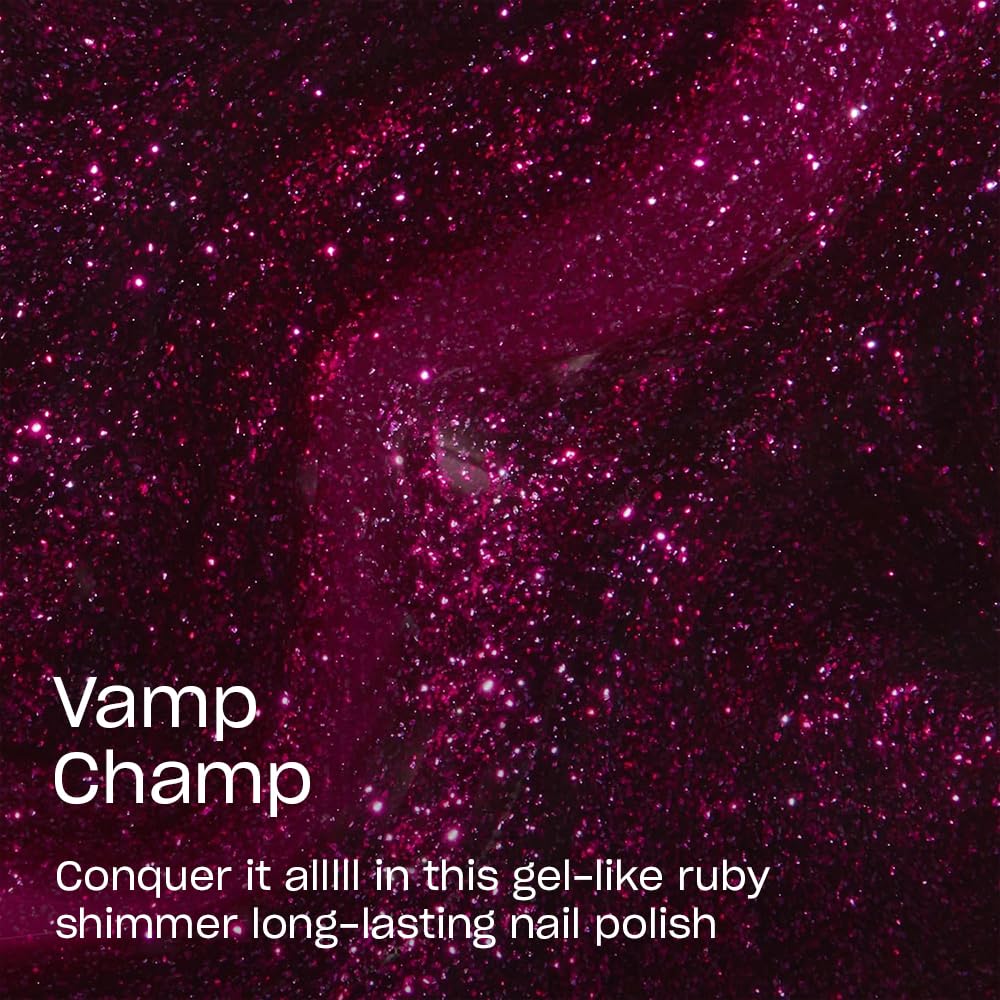 Close-up of OPI Infinite Shine Vamp Champ brush