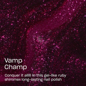 Close-up of OPI Infinite Shine Vamp Champ brush