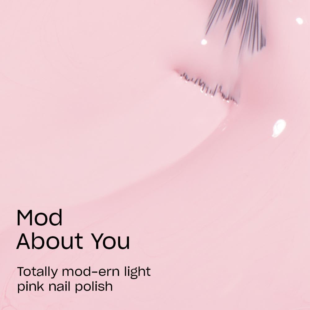 Close-up of OPI Mod About You nail polish brush