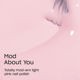 Close-up of OPI Mod About You nail polish brush