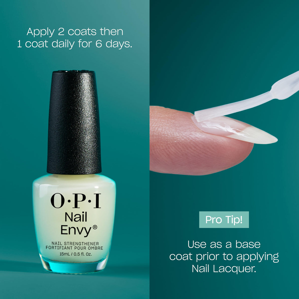 Close-up of OPI Nail Envy Nail Strengthener Clear texture