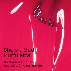 Close-up of OPI Nail Lacquer brush for even application
