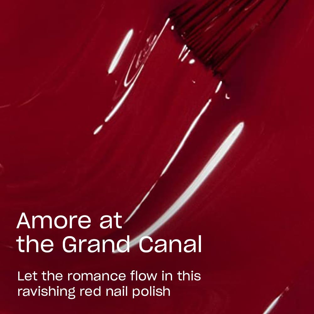 Close-up of OPI Nail Lacquer brush for smooth application