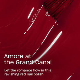 Close-up of OPI Nail Lacquer brush for smooth application