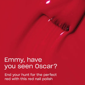 Close-up of OPI Nail Lacquer Emmy, Have You Seen Oscar? brush and polish