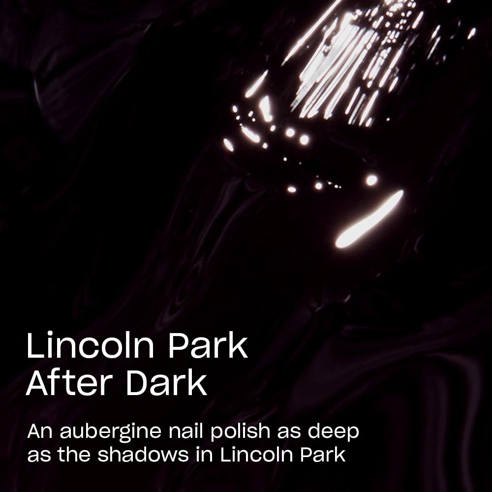 Close-up of OPI Nail Lacquer Lincoln Park After Dark bottle