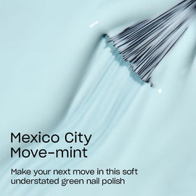 Close-up of OPI Nail Lacquer Mexico City Move-mint bottle