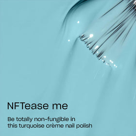 Close-up of OPI Nail Lacquer NFTease Me brush