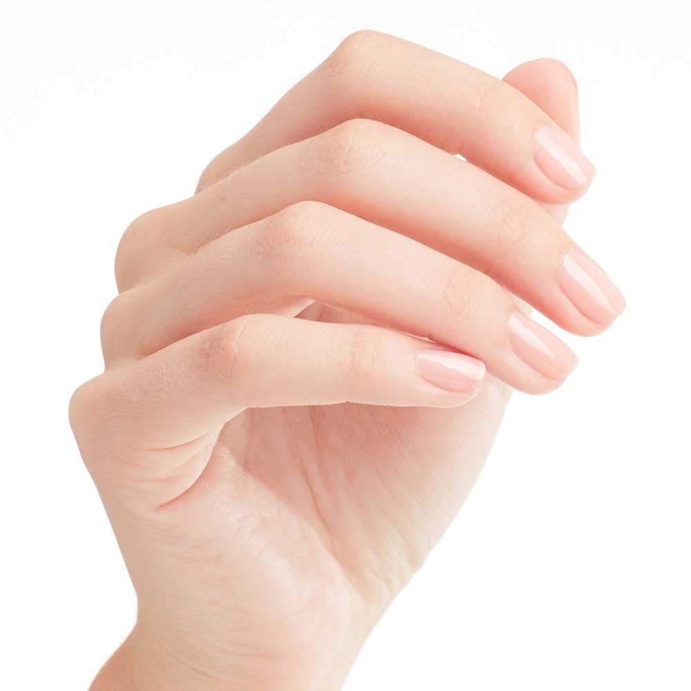 Close-up of OPI Nail Lacquer Passion nail polish texture