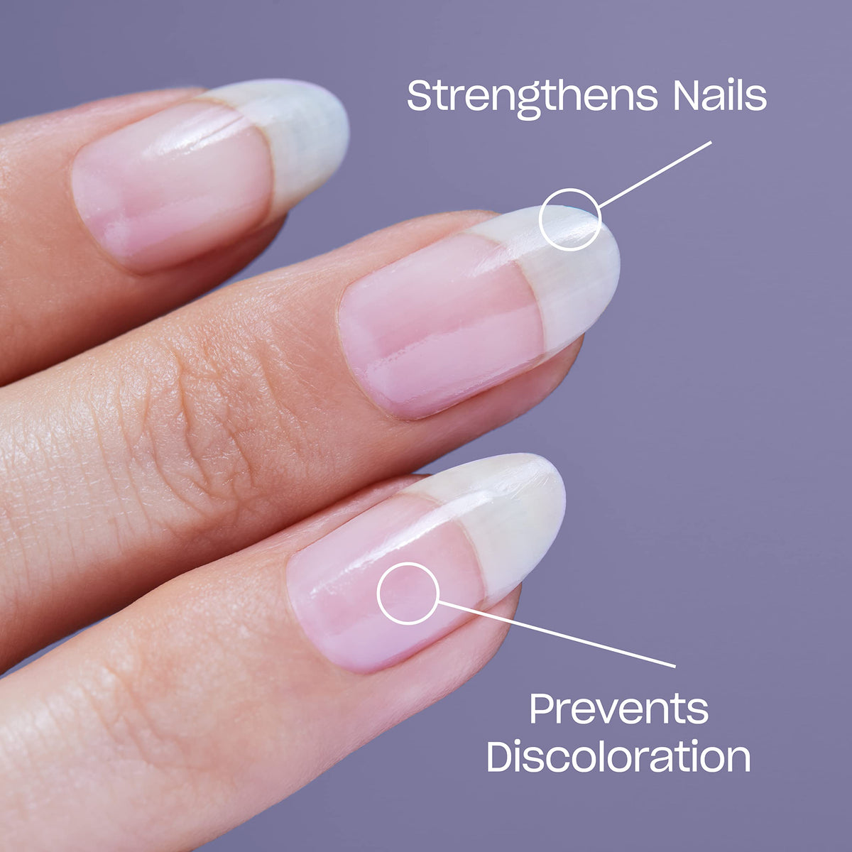 Close-up of OPI Natural Nail Strengthener bottle