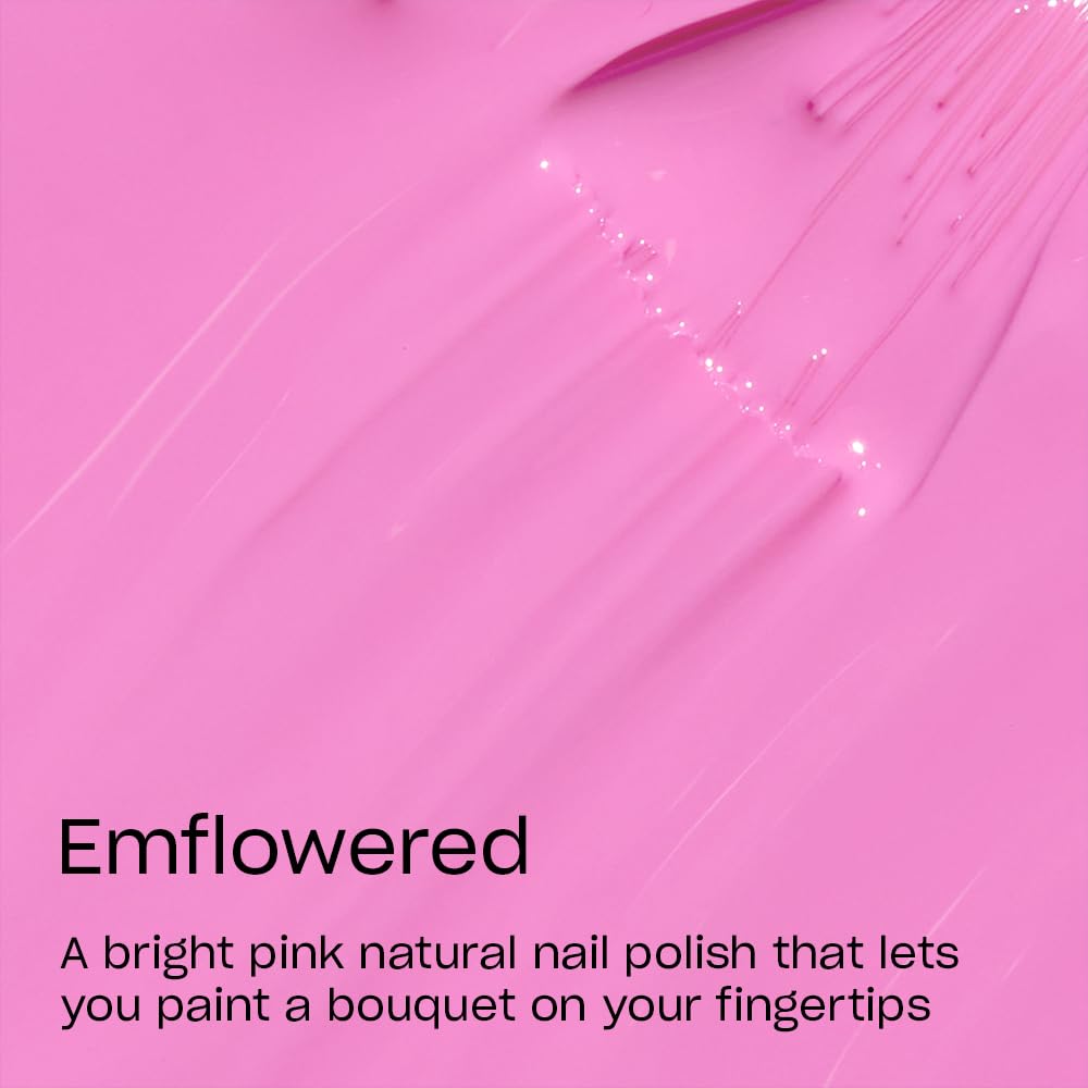 Close-up of OPI Nature Strong Emflowered Nail Polish bottle