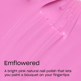 Close-up of OPI Nature Strong Emflowered Nail Polish bottle