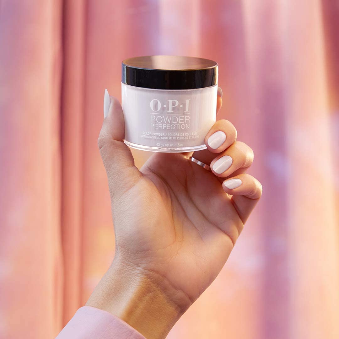 Close-up of OPI Powder Perfection Clear Base Coat texture