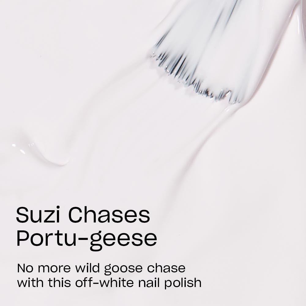 Close-up of OPI Suzi Chases Portu-geese polish brush
