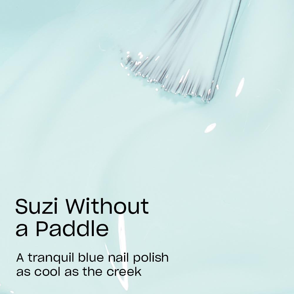 Close-up of OPI Suzi Without a Paddle nail polish brush
