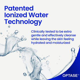 Close-up of Optase Life Sensitive Eye Makeup Remover bottle