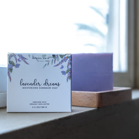 Close-up of organic shea butter in the gift set