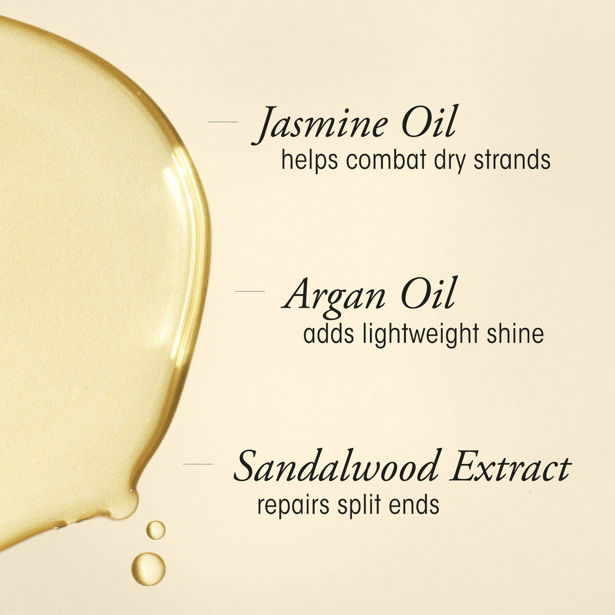 Close-up of ORIBE Gold Lust Hair Oil texture