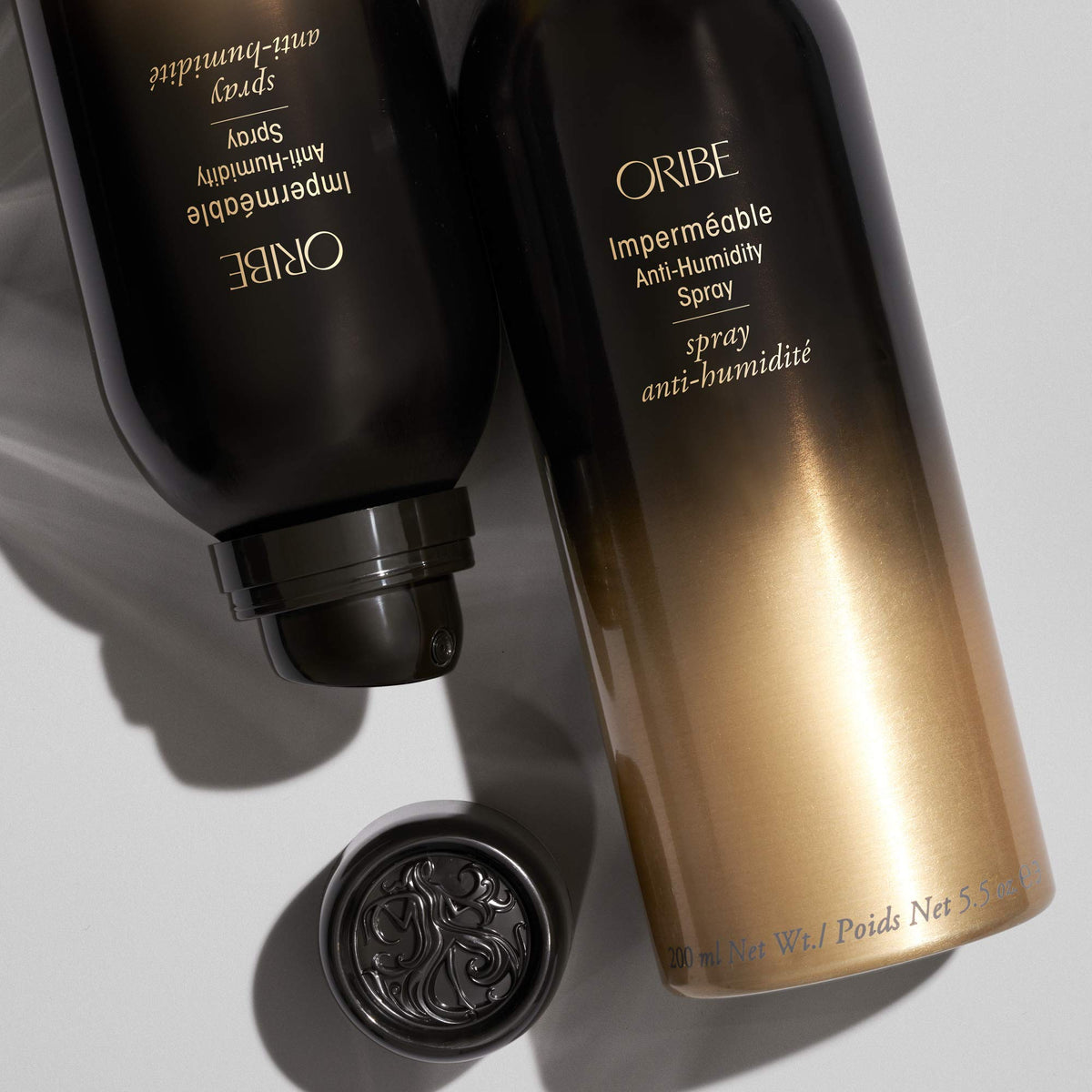 Close-up of ORIBE Impermeable Anti-Humidity Spray nozzle