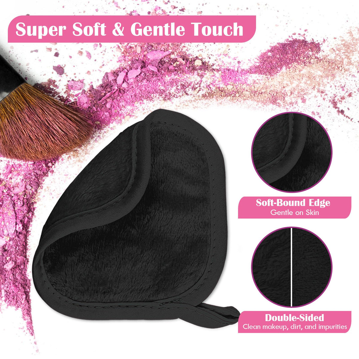 Close-up of Orighty Makeup Remover Cloth showing soft texture