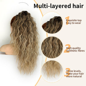 Close-up of ORSUNCER ponytail extension claw clip