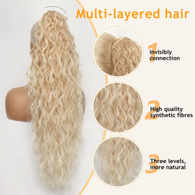 Close-up of ORSUNCER ponytail extension claw clip