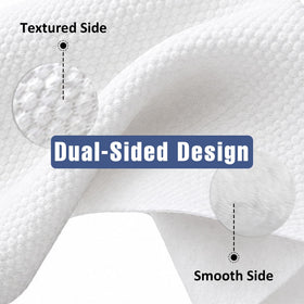 Close-up of Ourmed Life Disposable Face Towels showing plush pearl pattern