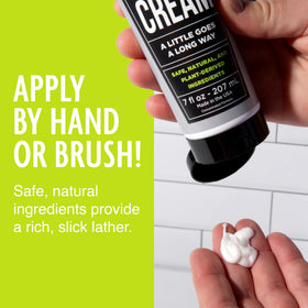 Close-up of Pacific Shaving Company shaving cream texture