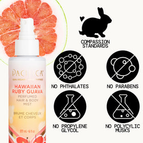 Close-up of Pacifica Hawaiian Ruby Guava Body Mist sprayer