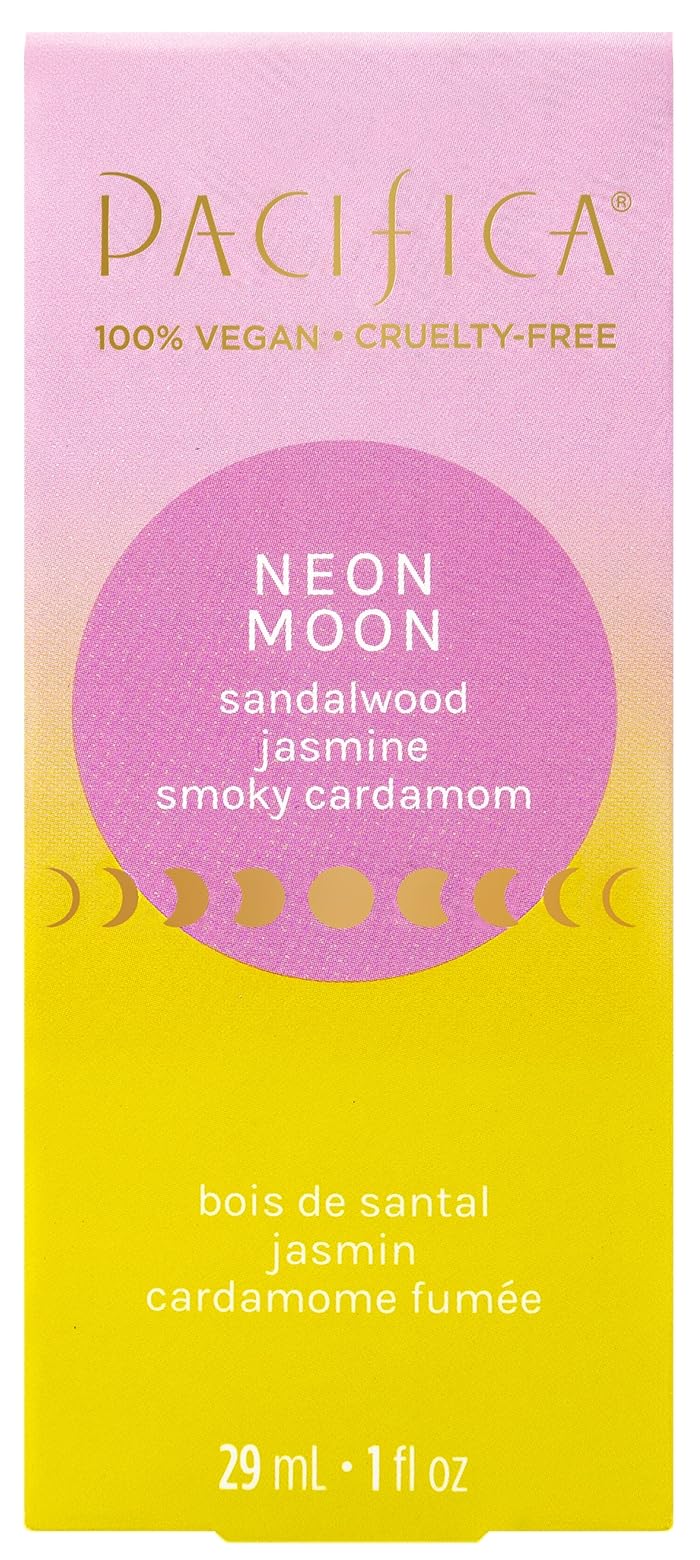 Close-up of Pacifica Neon Moon Spray Perfume bottle