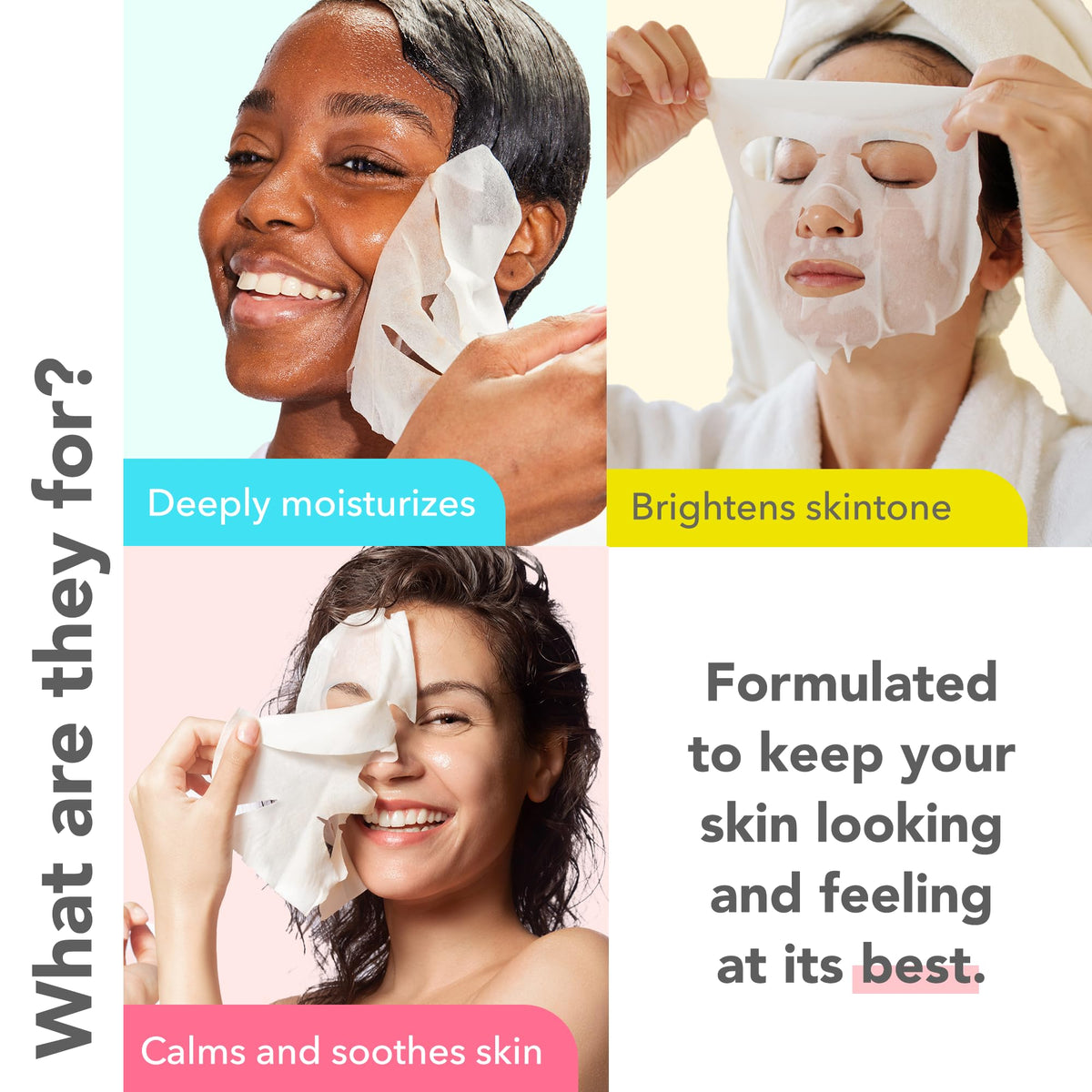 Close-up of Patchology illuminating face mask with Vitamin C
