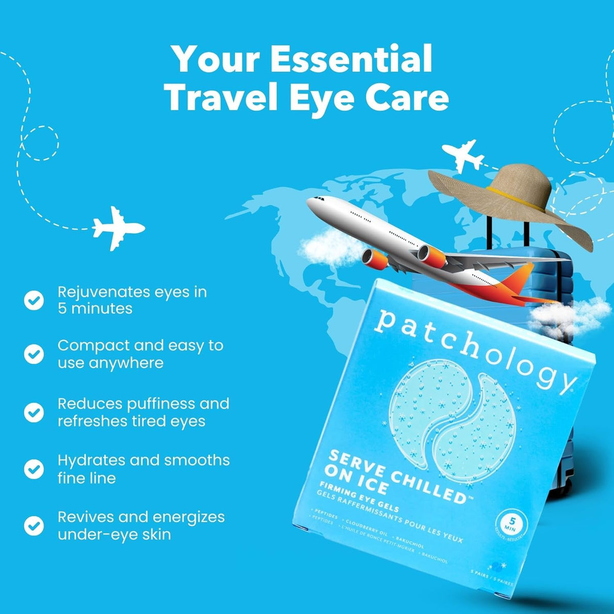 Close-up of Patchology under eye patches showing texture