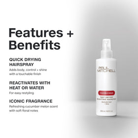 Close-up of Paul Mitchell Fast Drying Sculpting Hairspray nozzle