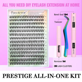 Close-up of Pawotence lash bond and seal included in the kit
