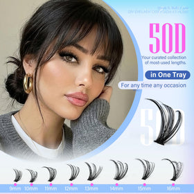 Close-up of Pawotence Lash Clusters showing softness and texture