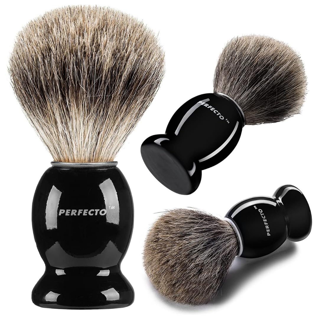 Close-up of Perfecto Synthetic Shaving Brush bristles