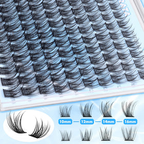 Close-up of PHKERATA eyelash clusters in packaging