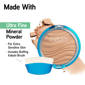 Close-up of Physicians Formula Mineral Wear Talc-Free Pressed Powder texture