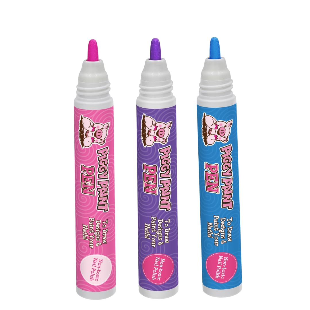 Close-up of Piggy Paint Nail Polish Pen's marker-like tip