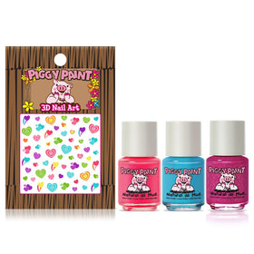 Close-up of Piggy Paint Unicorn Fairy Nail Polish in vibrant colours