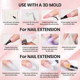 Close-up of pink builder gel texture from beetles Gel Nail Art Kit