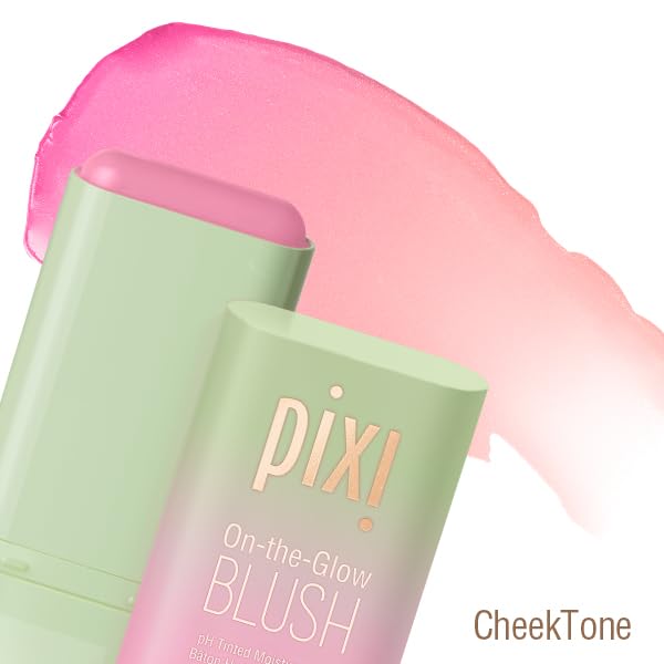Close-up of Pixi On-the-Glow Blush texture