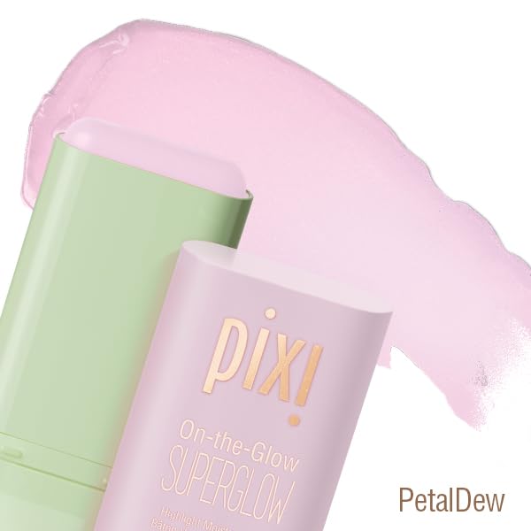 Close-up of Pixi On-the-Glow Highlighter texture