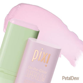 Close-up of Pixi On-the-Glow Highlighter texture