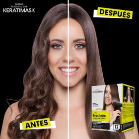 Close-up of PLACENTA LIFE KERATIMASK Brazilian Straightening texture
